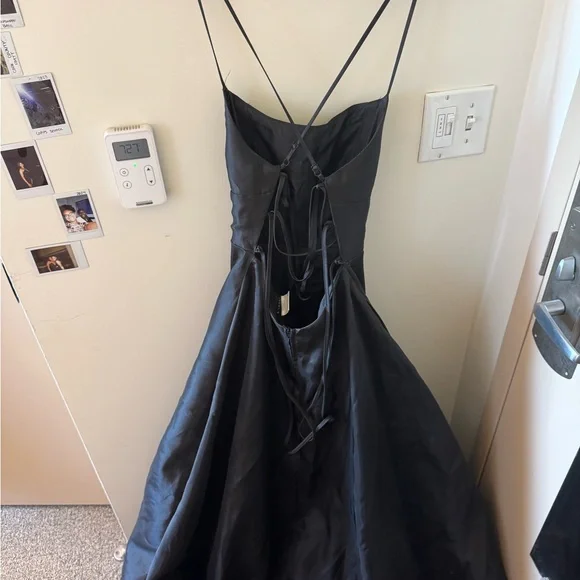 B. Smart Black A-line Spaghetti Strap Dress - Picture 2 of 3